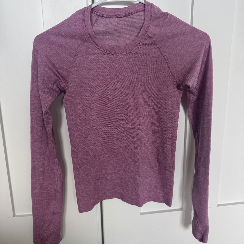 Lululemon Swiftly Tech Long Sleeve, Waist Length, size 0